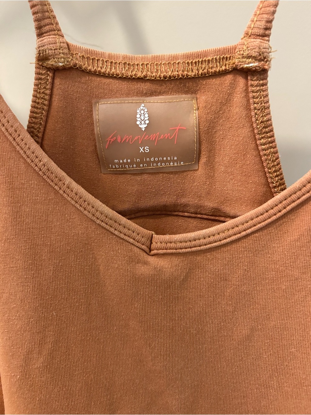 Free People FP movement Rusty Orange Hotshot Onesie - Picture 3 of 5